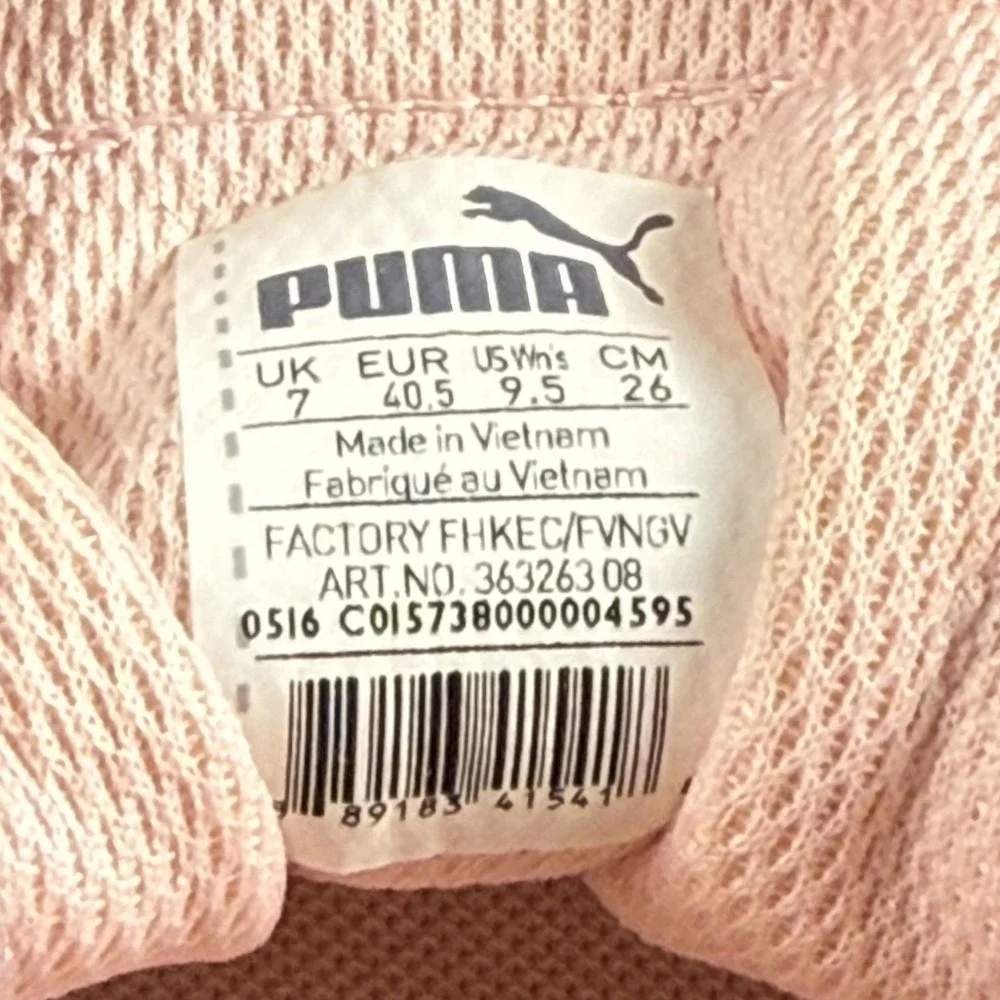 Puma Kaia Womens Pink Mid Canvas Sneakers Size 9.5‎ Lace Up Casual Low Top